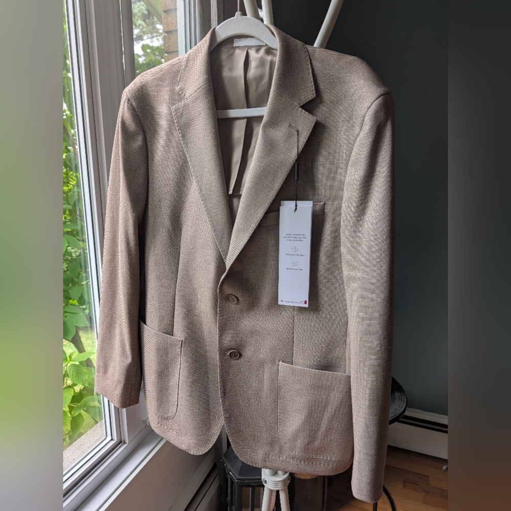 Calvin Klein Tan Sport Coat Modern Casual‎ Blazer